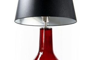Ručně vyráběná lampa Famlight Alor Transparentní černá / stříbrná E27 60W průhledná láhev small 1