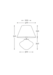 Noční lampa Bali transparentní béžová / bílá Famlight E27 60W polská výroba 3 Noční lampa Bali transparentní béžová / bílá Famlight E27 60W polská výroba small 3