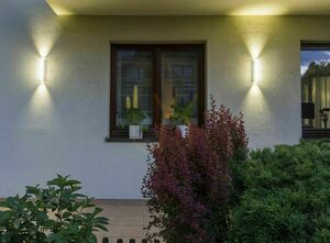 Venkovní nástěnné svítidlo SU-MA Tin bílé 30 cm LED 6W M1401 W small 2