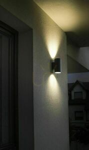 Venkovní nástěnné svítidlo SU-MA Adela Midi tmavě šedé 2x GU10 IP54 M1457 DG small 2