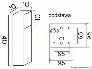 Venkovní stojací lampa SU-MA Cube Max CB-MAX 400 AL stříbrná 40 cm small 3
