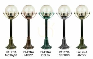 Venkovní stojací lampa SU-MA Kule černá patina 72 cm K 5002/3/KPO small 8