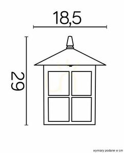 Venkovní nástěnné svítidlo SU-MA Benátky K 1018 KW černá patina 29 cm small 4