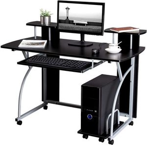 LCD812B Multifunkční počítačový stůl Songmics small 1