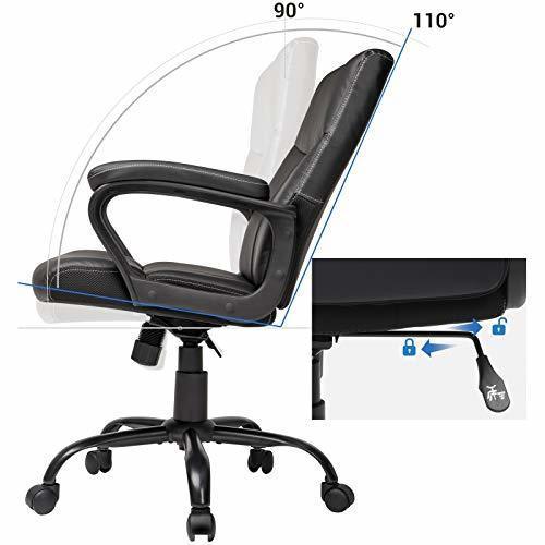 Kontrola Elegantní černá kancelářská židle OBG39BK Songmics