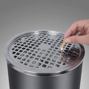 Odpadkový koš s popelníkem SONGMICS LTB17C černý 60,5 cm small 4
