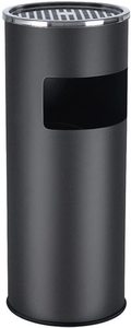 Odpadkový koš s popelníkem SONGMICS LTB17C černý 60,5 cm small 0