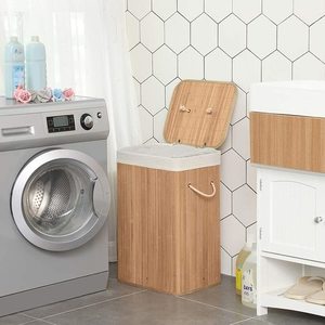Bambusový koš na prádlo SONGMICS LCB10Y přírodní 72 l small 4