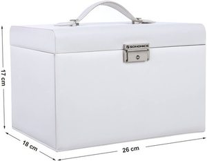 Šperkovnice se zrcadlem SONGMICS JBC121W bílá small 4