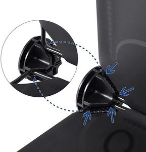 Černý modulární úložný stojan s designem LPC10H Songmics small 4