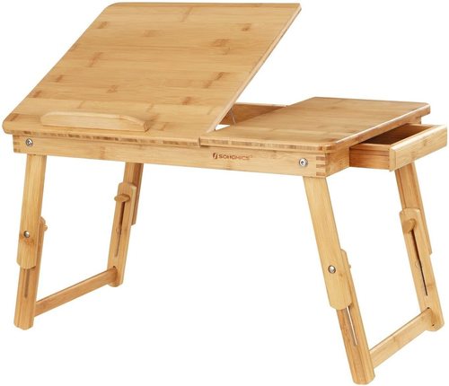 Kontrola Multifunkční skládací stolek pod notebook LLD01N Songmics