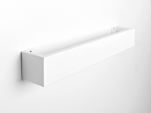 Koupelnový věšák CustomForm UTON 70, bílý RAL 9003, kov, 70 × 10 × 10 cm, na ručníky a župany small 0