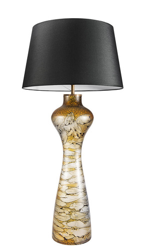Kontrola Zajímavá stolní lampa Havana L Sahara Famlight E27 60W grafit / bílá