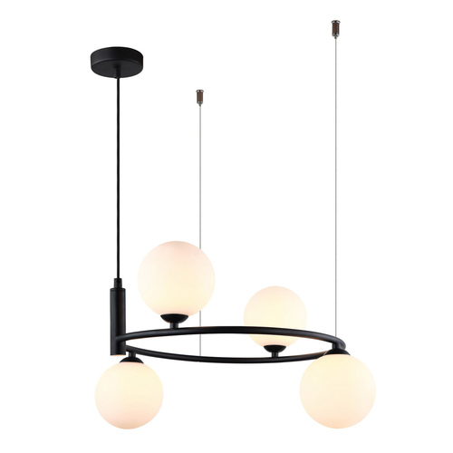 Kontrola Závěsná lampa Italux černá 4x G9 MDM-3974/4 BK
