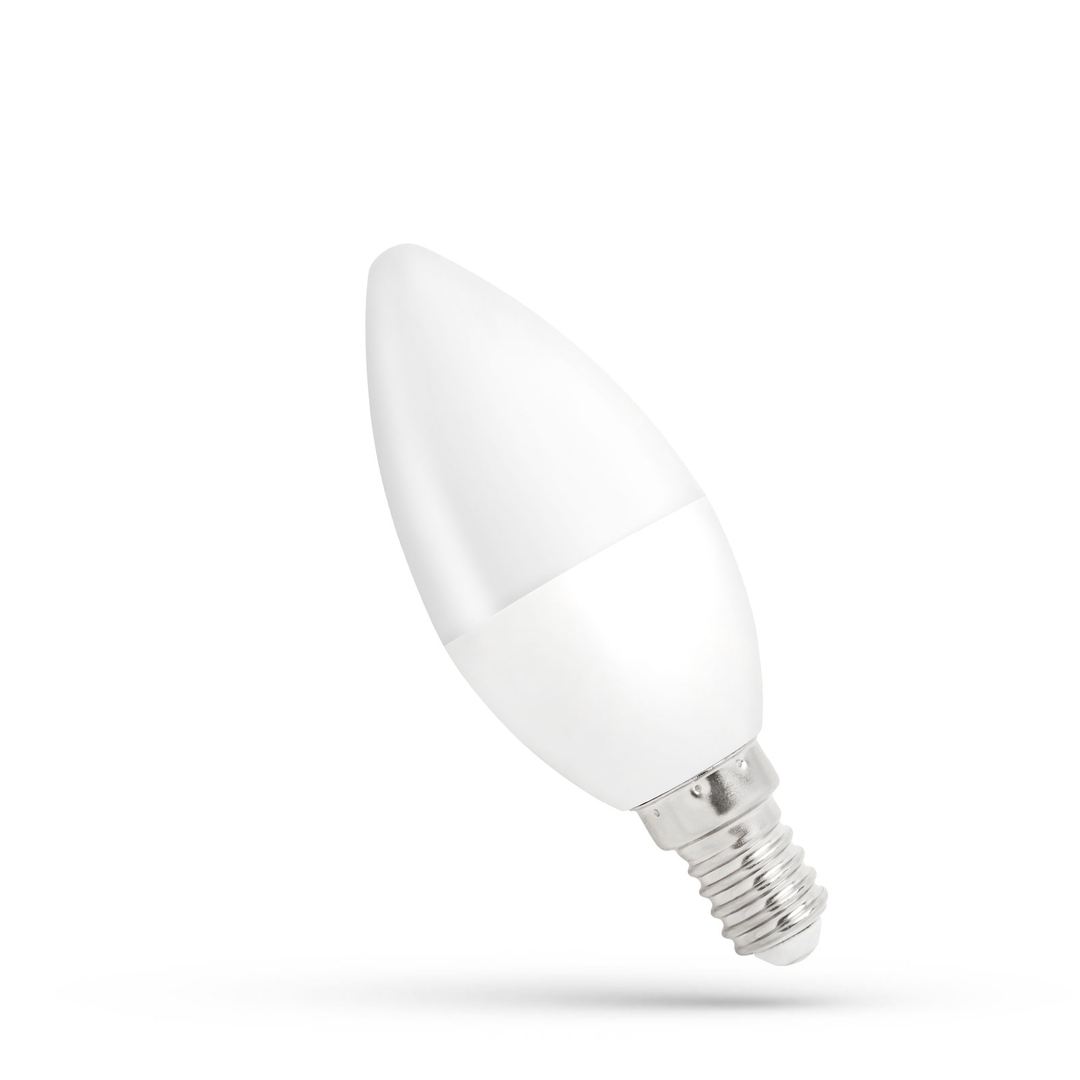 Kontrola LED svíčka E-14 230v 1w Cw spektrum LED svíčka E-14 230v 1w Cw spektrum
