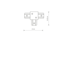 Zapuštěný T-konektor PROFILE RECESSED 8835 Nowodvorski, černý 1 Zapuštěný T-konektor PROFILE RECESSED 8835 Nowodvorski, černý small 1