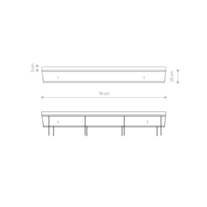 Stropní krytka CAMELEON CANOPY C 780 ČERNÁ plechovka small 1
