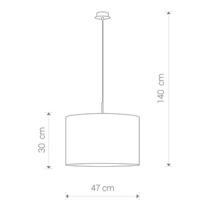 Závěsné svítidlo ALICE L 4961 Nowodvorski černo-zlaté, Ø 46 cm small 1