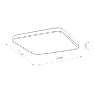 Svítidlo AGNES SQUARE LED WHITE 64W small 0