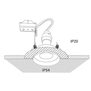 Vestavné svítidlo Nowodvorski ECHO 8372 GU10 černé, otvor Ø8 cm small 3