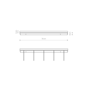 Stropní baldachýn CAMELEON CANOPY B 780 černý 8561 Nowodvorski small 1