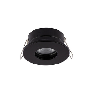 Zápustné koupelnové svítidlo Nowodvorski GOLF 8376 GU10 IP54 černé otvor 6,8 cm small 0