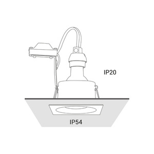 Vestavné bodové svítidlo DELTA 8370 černé čtvercové GU10 max 15W IP54 NOWODVORSKI small 3