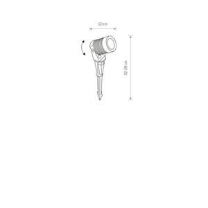 Zahradní zemní bodové svítidlo Nowodvorski SPIKE LED M 9100 černé LED 5 W 3000 K IP54 small 1