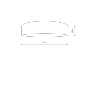 Stropní svítidlo Nowodvorski TURDA 8960 šedobílé 78 cm, 7×E27 small 1