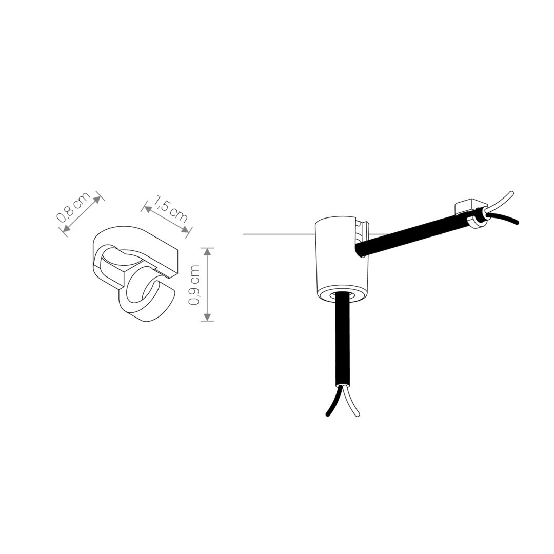 Pohled Upevňovací prvek CAMELEON MOUNTING B WHITE Upevňovací prvek CAMELEON MOUNTING B WHITE