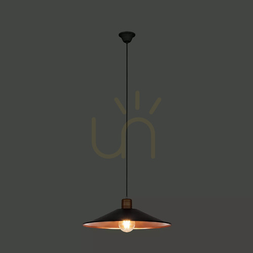 Kontrola Závěsné svítidlo Nowodvorski GARRET M 6444, čokoládově hnědé a měděné, 50 cm