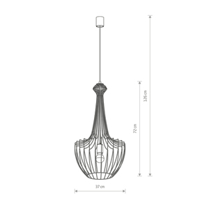 Stropní svítidlo LUKSOR BLACK S small 1