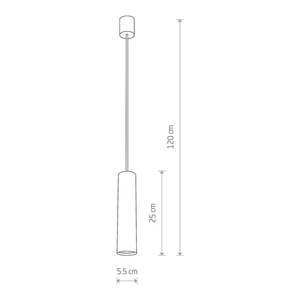 Závěsné svítidlo Nowodvorski EYE M černé GU10 6840 small 2