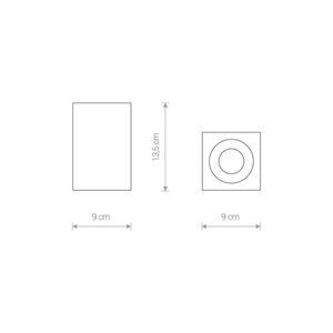 Černé přisazené svítidlo Nowodvorski BRAVO 8365 GU10 R50 max. 15 W IP54 small 3