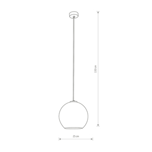 Závěsná lampa POLARIS COPPER small 1