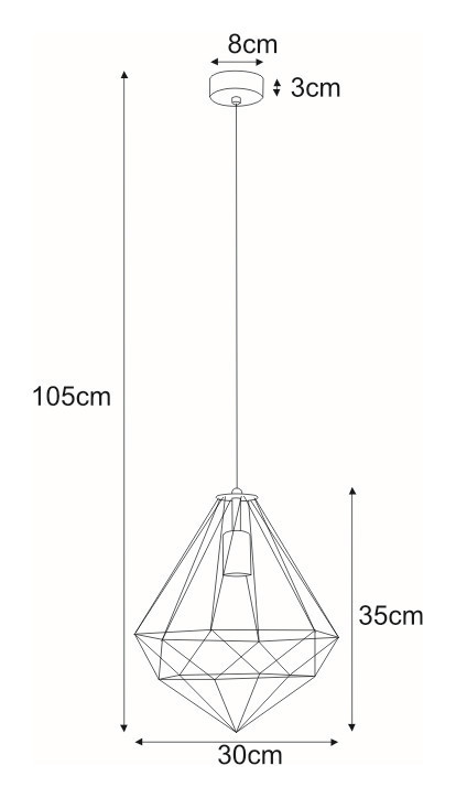 Pohled Závěsná lampa K-4000 ze série MARKO Závěsná lampa K-4000 ze série MARKO