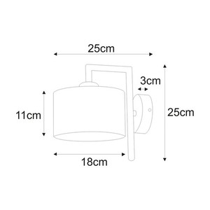 Nástěnná lampa K-4324 ze série SIMONE BLACK 1 Nástěnná lampa K-4324 ze série SIMONE BLACK small 1