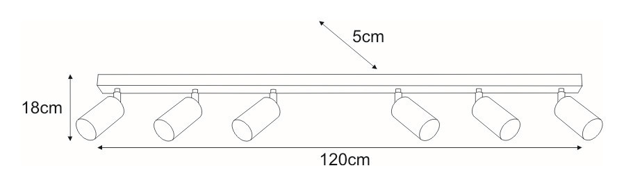 Pohled Lampy na pásu K-4557 ze série KAYLA Lampy na pásu K-4557 ze série KAYLA