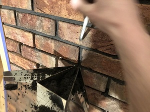 Stará cihlová nerezová spárovací lžíce 2 v 1 pro klinkerové cihly small 4