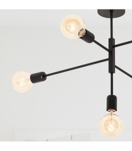 Přisazené stropní svítidlo Ramko ALTA LOFT černé 5x E27 67764 small 1