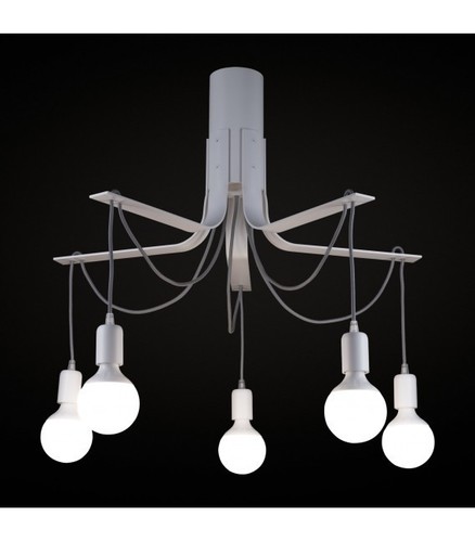 Kontrola Stropní svítidlo Ramko BORNHOLM černé E27 8x60W 70 cm 67748