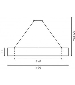 LED lustr Ramko HOLS 90 3000K 70W 90 cm 67246 small 3