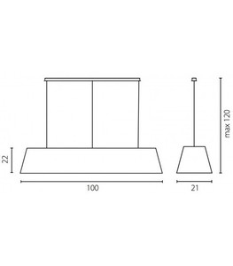 Lustr Ramko KORE W-3 E27 3x LED 15W 100 cm SK 67205 small 1
