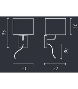 Nástěnné LED svítidlo Ramko dýha E27 15W IP20 67569 small 1