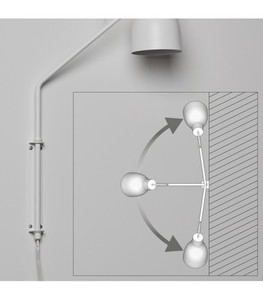 Nástěnná lampa Ramko LOTTA černá E27 60W 60 cm 66147 small 1