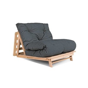 Futon rozkládací pohovka WoodMan Layti 90 grafit, matrace, WUA-00886 small 0