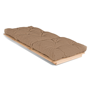 Rozkládací pohovka WoodMan Layti 90 futon béžová bukové dřevo SKU 887 2 Rozkládací pohovka WoodMan Layti 90 futon béžová bukové dřevo SKU 887 small 2