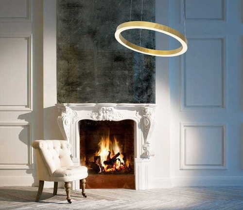 Kontrola Závěsné svítidlo Max Light Luxury P0370D zlaté LED 110 cm