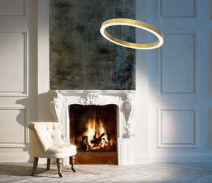 Závěsné svítidlo Max Light Luxury P0370D zlaté LED 110 cm small 1