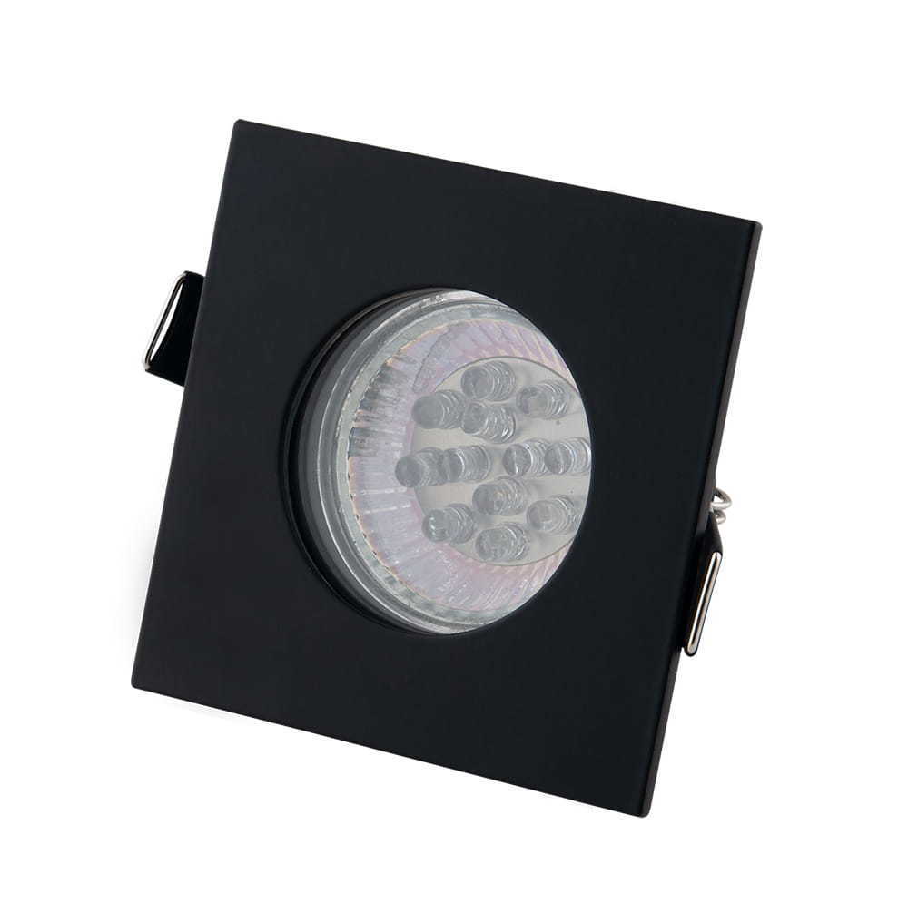 Kontrola Zapuštěné svítidlo Max Light Square H0093 černé GU10 IP44 8x8 cm Zapuštěné svítidlo Max Light Square H0093 černé GU10 IP44 8x8 cm